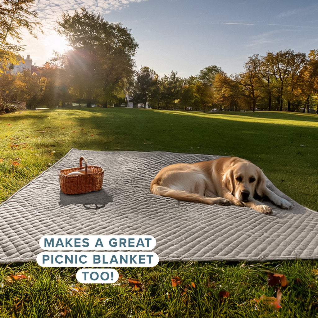 Bare Home Quilt Set - 3 Piece - Diamond Stitched Bedspread Coverlet - Full/Queen, Light Gray