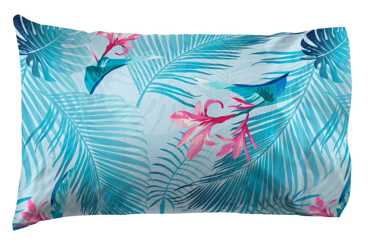 Lilo & Stitch Tropical Flowers Kids Queen Bed in a Bag Bedding Set w/ Reversible Comforter